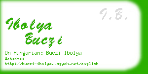 ibolya buczi business card